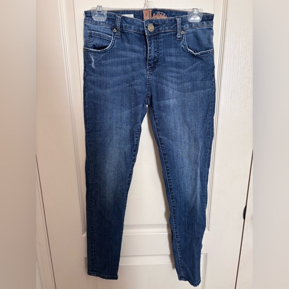 Kut from the Kloth Dark Blue Skinny Katy boyfriend jeans